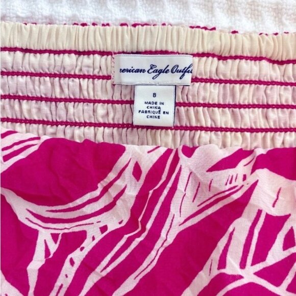 American Eagle bright smocked floral empire waist lined sundress. Women’s size 8 - Picture 7 of 8